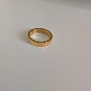 Car tier Style - 18k Gold Plated Ring - Size 5
